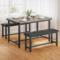 44" Small Space Breakfast Nook Set, Tufted Seats, Easy Assembly